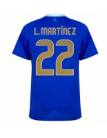 Argentiina Lautaro Martinez #22 Vieraspaita Copa America 2024 Lyhythihainen